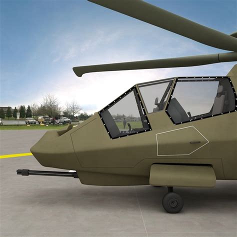 3d rah 66 comanche helicopter model