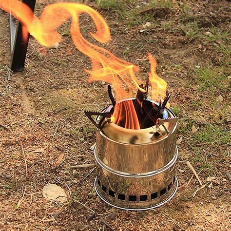 Camping Stove Outdoor Firewood Furnace Stainless Steel Portable Picnic ...