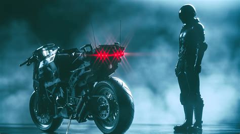 1920x1080 Cyberpunk Bike With Man 4k Laptop Full HD 1080P ,HD 4k Wallpapers,Images,Backgrounds ...