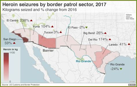 Southern Border Wall Map Map : Resume Examples