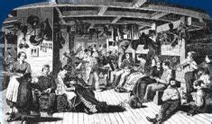 Image result for conditions on immigration ships 1800's Erie Canal, Canal Boat, World History ...