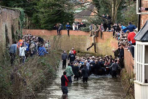 Royal Shrovetide Football Match: 'mob football' game one of the ...