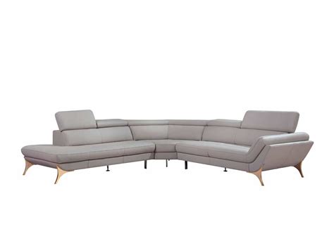 Modern Grey Sectional Sofa VG41 | Leather Sectionals