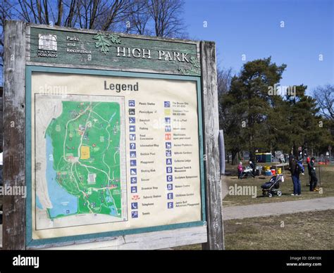 toronto high park map Stock Photo - Alamy