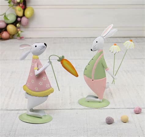 tin bunny easter decorations by the chicken and the egg | notonthehighstreet.com