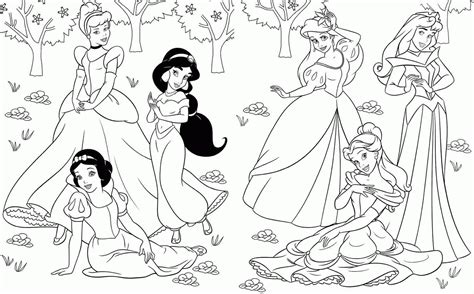 Gambar Disney Princesses Coloring Pages Print Coloringstar di Rebanas - Rebanas