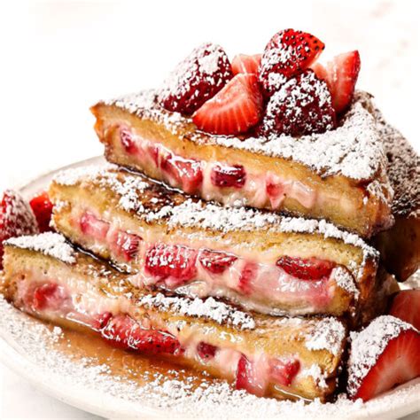 Stuffed French Toast with Strawberries - Carlsbad Cravings