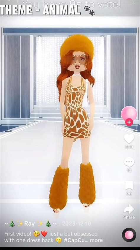 Giraffe outfit dress to impress theme animals in 2024 | Dress to impress, Aesthetic roblox ...