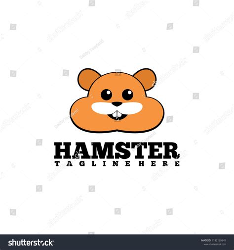 Hamster Logo Design Stock Vector (Royalty Free) 1183195945 | Shutterstock