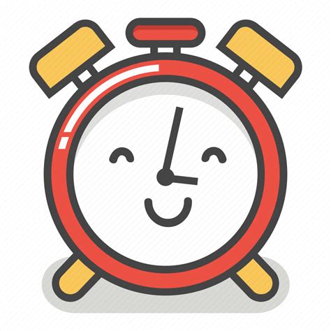 Alarm, clock, emoji, happy, minute, smile, time icon - Download on ...