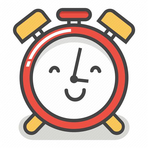 Alarm, clock, emoji, happy, minute, smile, time icon - Download on ...