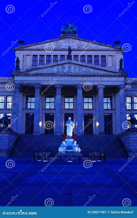 Concert Hall at Gendarmenmarkt at Night Stock Image - Image of city, dusk: 59871987