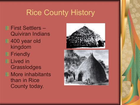 Rice County History