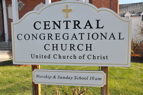 Central Congregational Church Sign - Creative Carved Signs