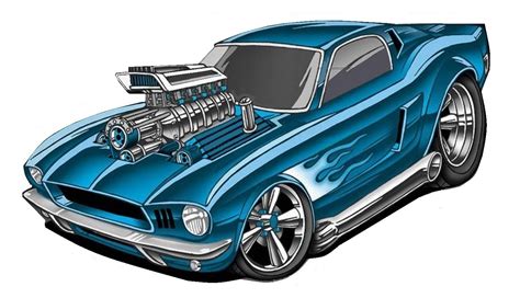 Ford Mustang | Car cartoon, Cool car drawings, Car drawings