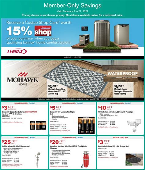 Costco Special Buys and Warehouse Savings from February 2