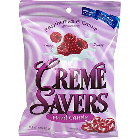 Creme Savers Hard Candy, Raspberries & Creme | Packaged Candy | Foodtown