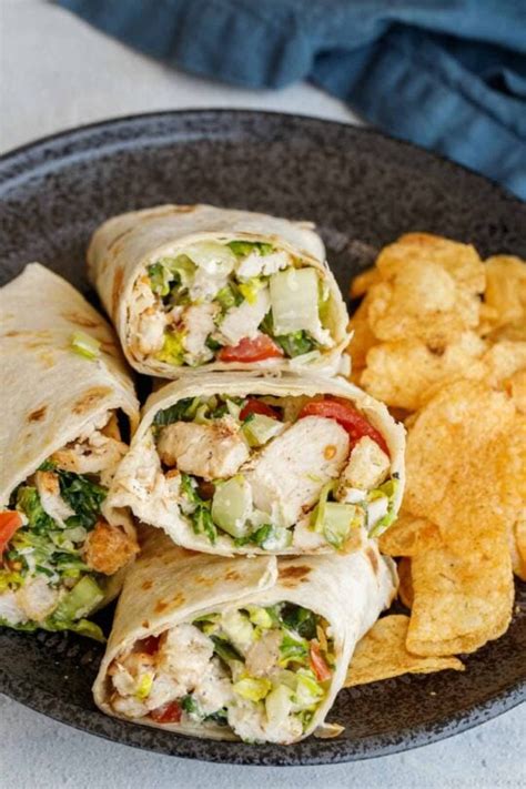 Chicken Caesar Wrap Recipe - Valentina's Corner