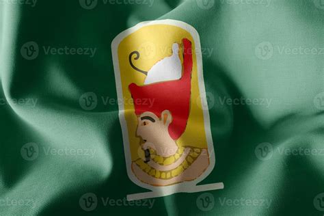 3D illustration flag of Sohag is a region of Egypt. 8027349 Stock Photo ...