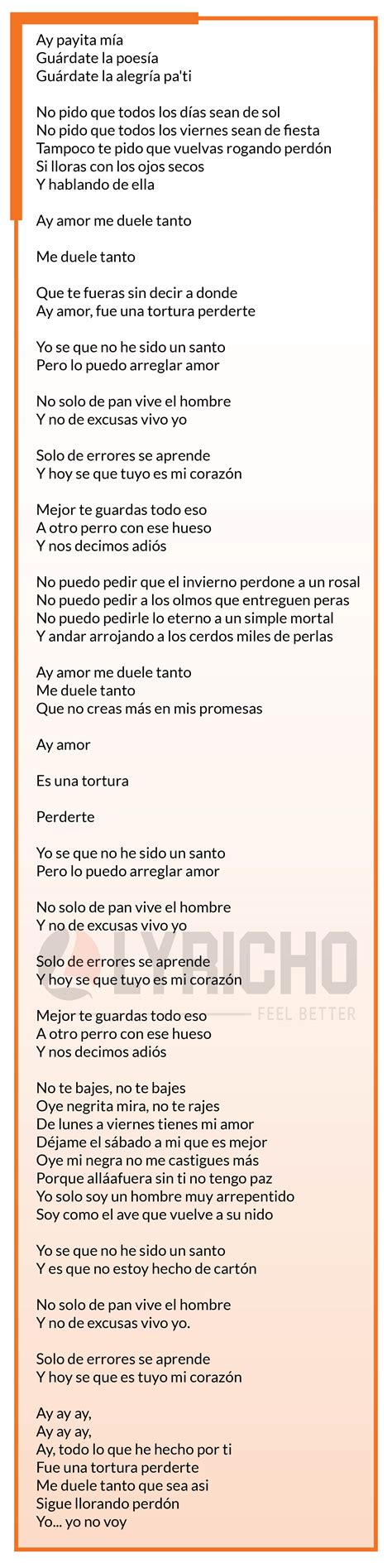 La tortura - Shakira Song Lyrics | La tortura Spanish Lyrics