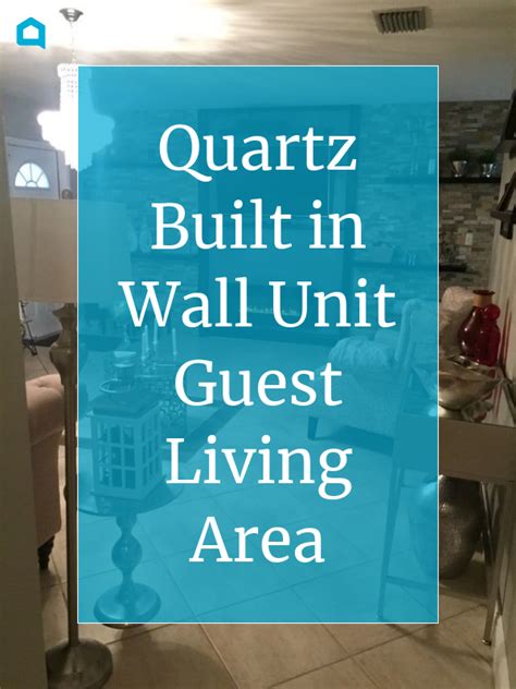 Quartz Built in Wall Unit Guest Living Area | Built in wall units, Faux brick backsplash, Faux ...
