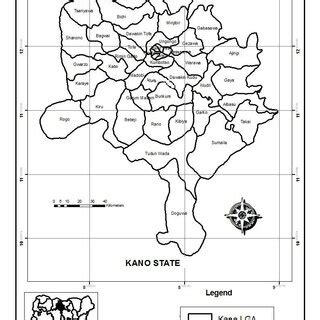 Political map of Kano State (The Study area) | Download Scientific Diagram