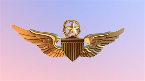 Army Master Aviator Wings - Buy Royalty Free 3D model by Alolkoy [7340a9e] - Sketchfab Store