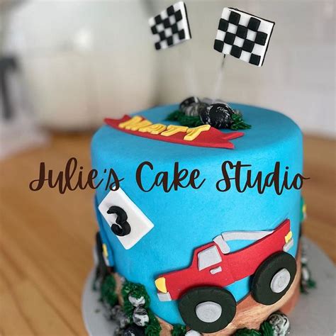 Monster Truck Cake - Decorated Cake by Julie Donald - CakesDecor