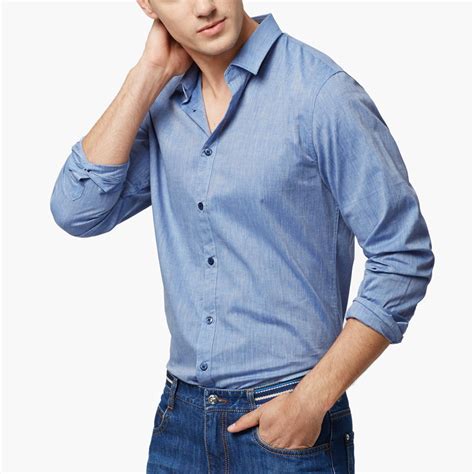 Casual Dress Shirt // Blue (S) - QZHIHE - Touch of Modern