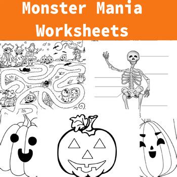 Monster Mania Worksheets by WeAreTeacher | TPT