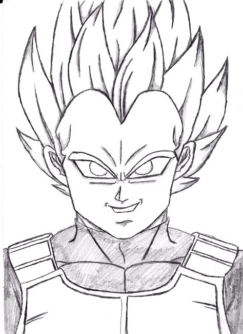 Dragon Ball Z Vegeta Drawing at GetDrawings | Free download