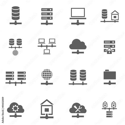 Set of icons Stock Vector | Adobe Stock