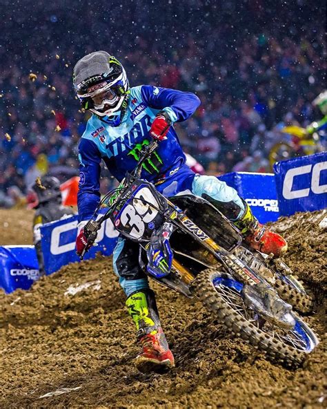 @ColtNichols39 pushing through the rain and claiming his first 250SX win at #A1 #supercross # ...