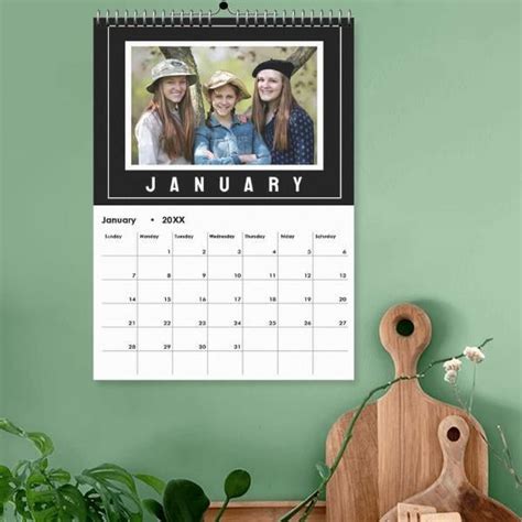 Buy Modern Family Photo Customized Photo Printed Spiral Wall Calendar | yourPrint