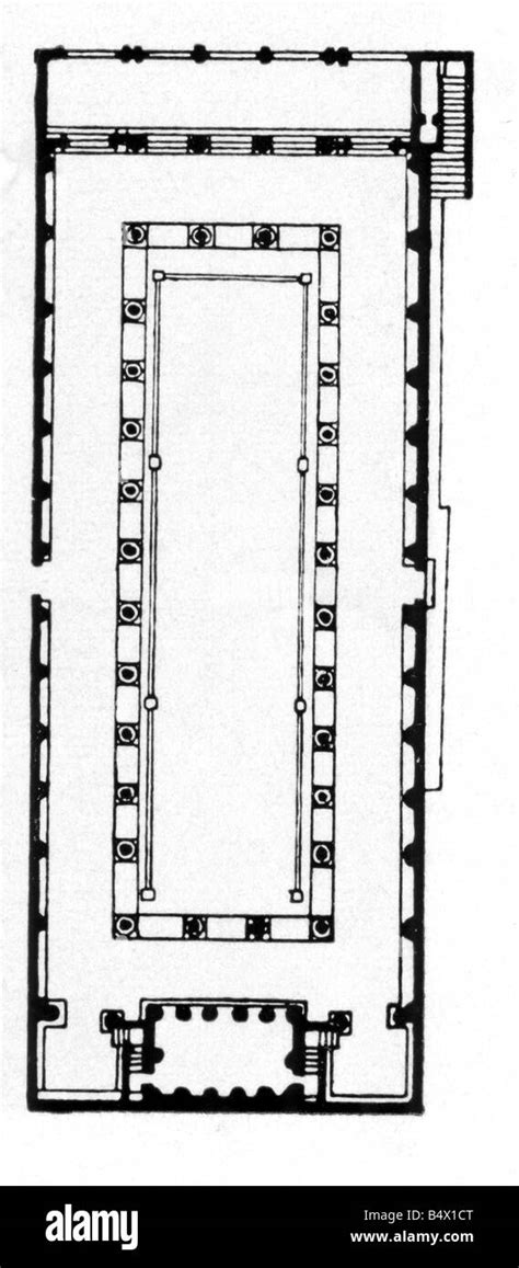 architecture, floor plans, Roman Basilica, Pompeii, 1st century AD, drawing, plan, ancient world ...