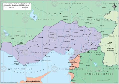 Map of the Armenian Kingdom of Cilicia (1080-1424) : r/MapPorn