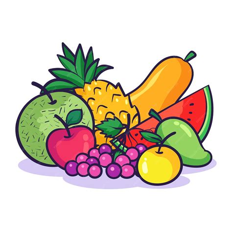 Premium Vector | Fresh fruit illustration