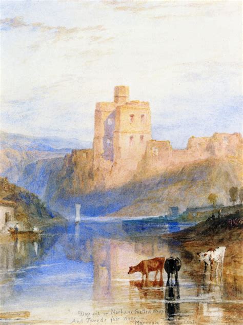 Norham Castle on the Tweed, c.1822 - William Turner - WikiArt.org