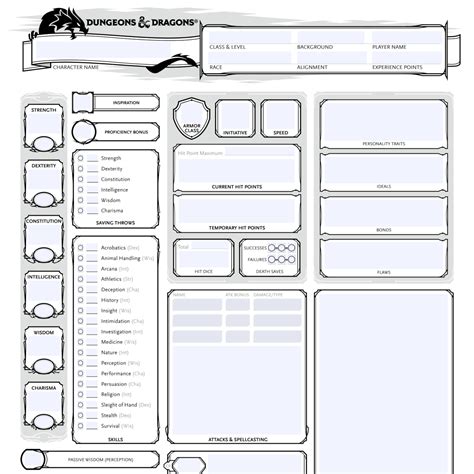 D&D 5E – Character Sheet [rev7] Dungeon Master Assistance, 44% OFF