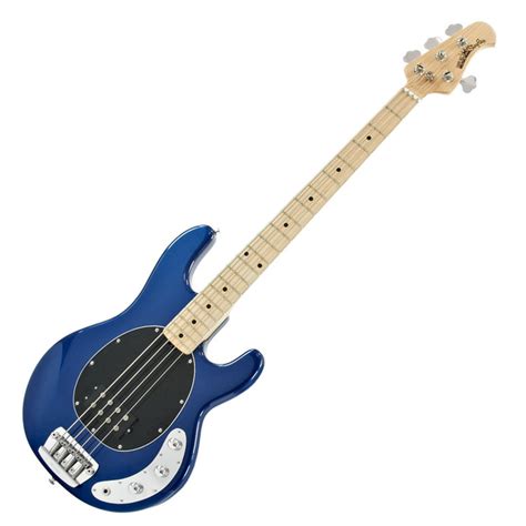 DISC Music Man StingRay 2EQ Bass Guitar, MN, Blue Pearl with Gigbag na Gear4Music.com