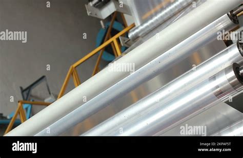 the stages of polyethylene film production Stock Video Footage - Alamy