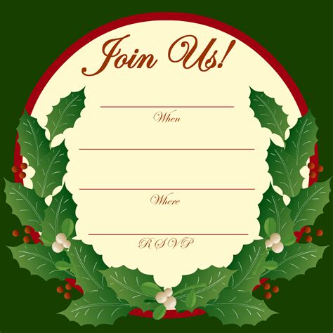 Free Printable Template For Christmas In July Invitation