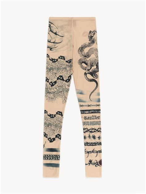 JPG x KNWLS Trompe-l'oeil Tattoo Leggings