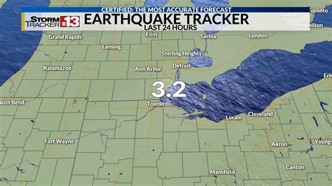 3.2 magnitude earthquake shakes area between Detroit and Toledo Friday ...