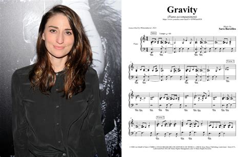 Gravity (piano acc.) - Sara Bareilles | Piano Sheet Music Soundtracks