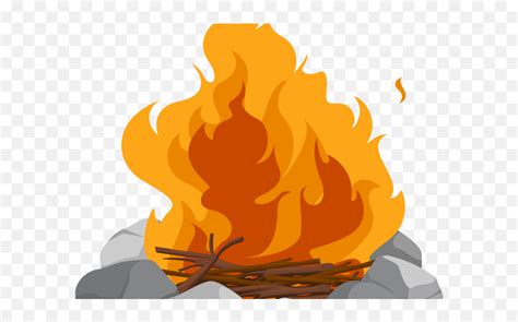 Download Hd Campfire Clipart Fire Ring - Transparent Background Campfire Png Emoji,Is There A ...