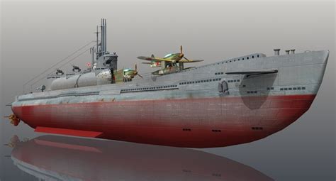 I-400 japanese navy submarine model - TurboSquid 1340320