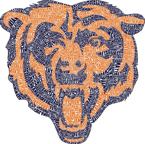 chicago_bears_typography_logo_by_thehammer | Chicago bears logo ...