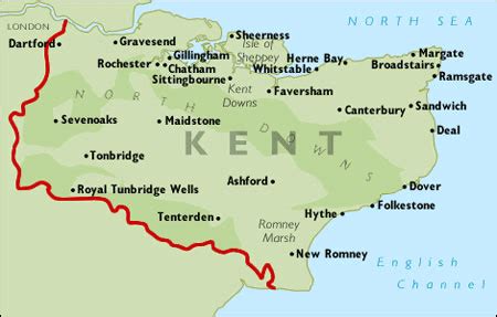 Local Guide to Kent Information and Map - British Services