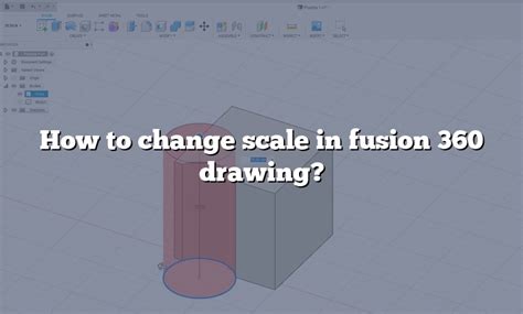 How to change scale in fusion 360 drawing?